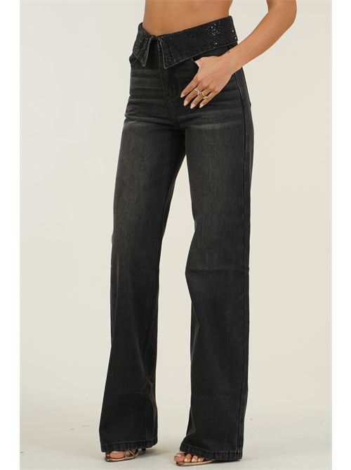 Jeans Ori con crystalli Twenty Fourhaitch | ORINERO